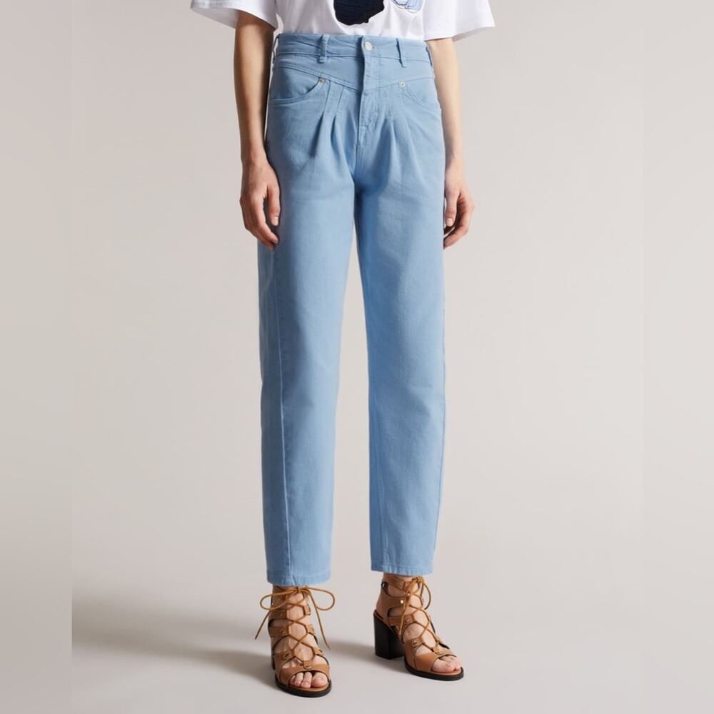 TED BAKER Zandin Pleated Barrel Jeans 30 NWT*